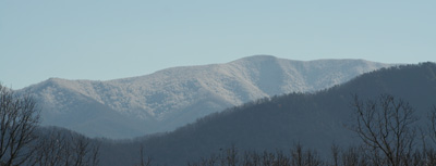 Snow capped Thunderhead Mountain
