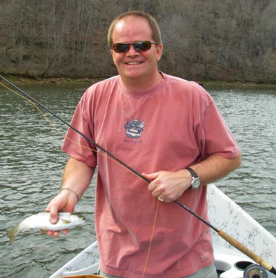 Mike Roper with rainbow trout