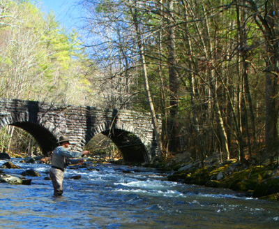 Doug Sanders fly fishes Little River, Great Smoky Mountains Doug Sanders fly fishes Little River, Great Smoky Mountains