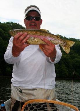 Holston River rainbow trout John Emert caught this beautiful rainbow on a dry fly on a float down the Holston. Results may vary.