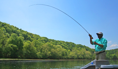 michaelkennedyholston Michael Kennedy hooked up during the Holston River caddis hatch