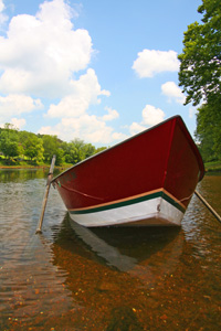 The drift boat has seen plenty of use over the past few weeks when we haven't been fishing in the Smokies.
