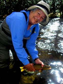 Wattenbarger brown trout Enjoy it, Julie. Fish like this one don't bite often.
