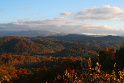 Fall view of the Smokies