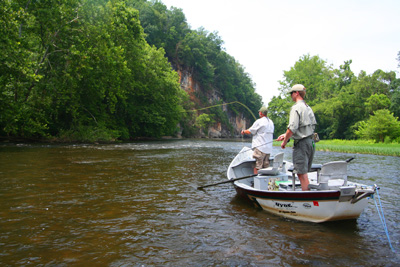 The Pigeon River upstream of Newport, Tennessee is a scenic and overlooked smallmouth bass river