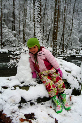 Snowman We headed for the streams in the Smokies but gave the trout the day off