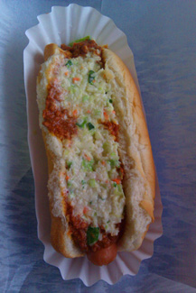 Slaw Dog from Parkway Grocery in Townsend, TN