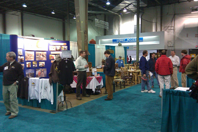 The view from our booth on Saturday afternoon