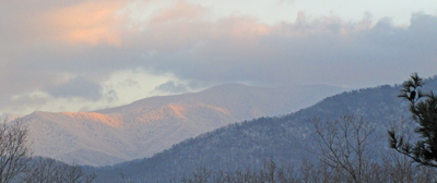 Thunderhead Mountain the crest of the West Prong of the Little River watershed