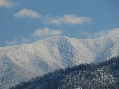 There has been over 3 feet of snow along the crest of the Smoky Mountains