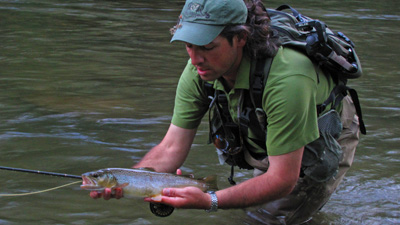 Charity and I went fishing between guiding and supper and it was worth it!