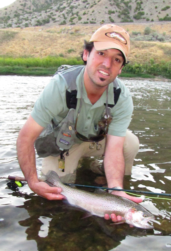 Ian with Bighorn Rainbow Trout Ian with Bighorn Rainbow Trout