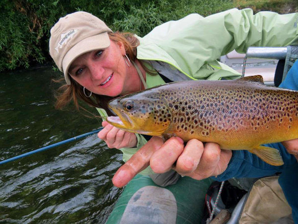 Charity Checks Out Brown Charity Checks Out a Brown Trout